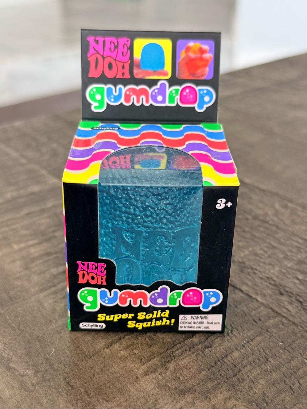 NeeDoh BLUE GUMDROP Super Solid Squish - BRAND NEW & AUTHENTIC✨ Schylling rare